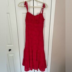 Lulus tea length dress, size L.